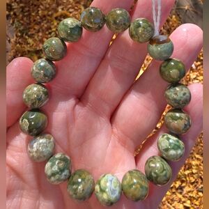 10mm Flower Jasper Bracelet On Sale 🥳🎁🔥